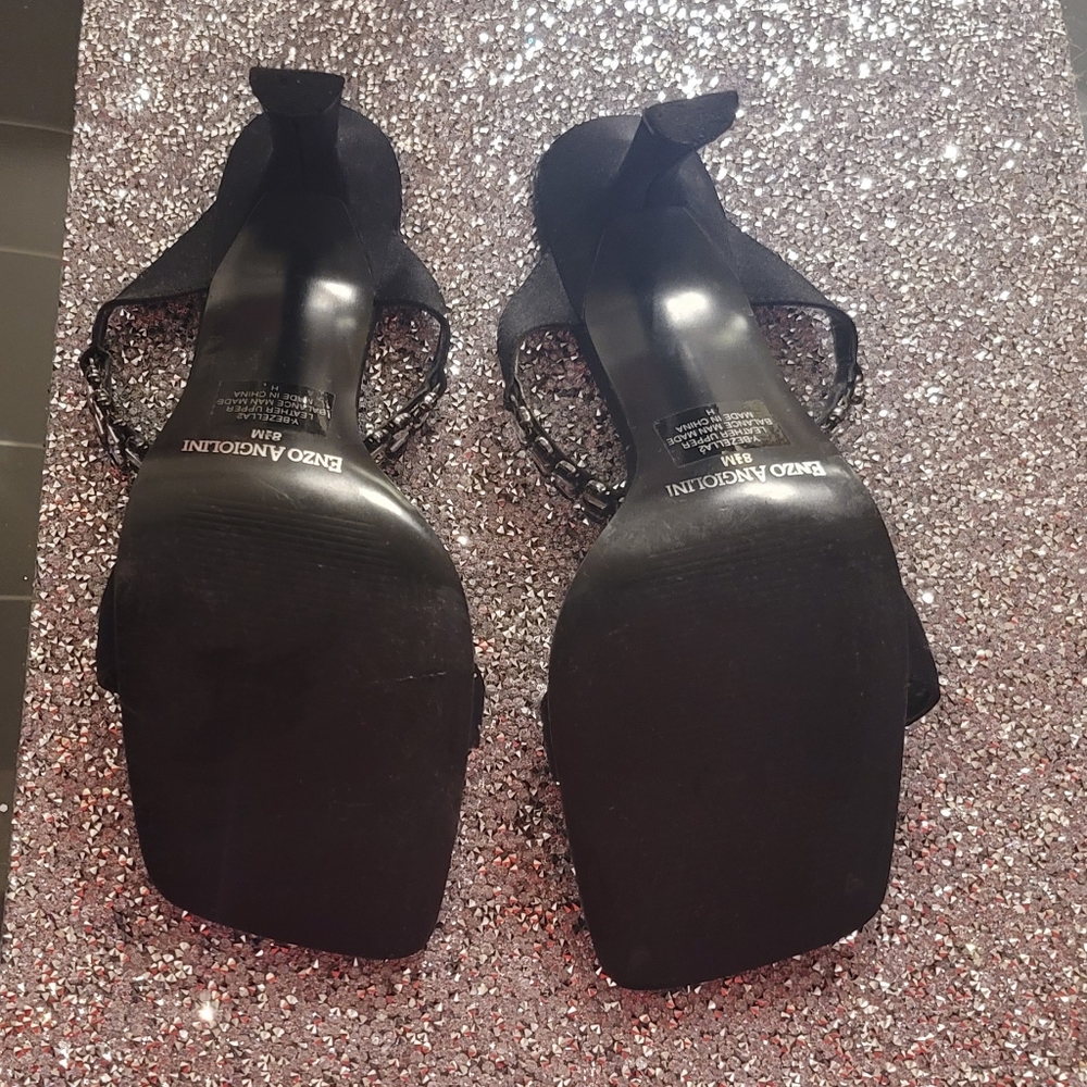 Enzo Angiolini Vintage Like New Strapped Jeweled Sandals - Picture 3 of 5